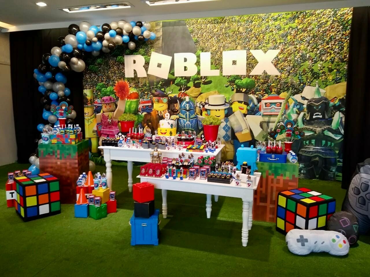 Festa Roblox/Decoração de festa Roblox/Festa Roblox feminino